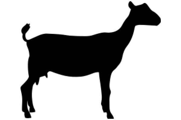 A Silhouette of a Horse against a White Background