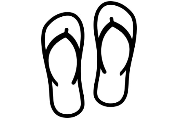 Simplistic Line Drawing of a Flip Flop