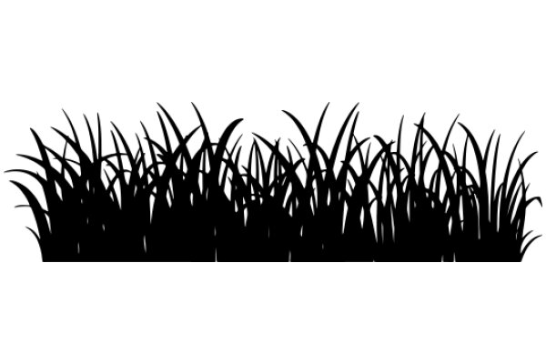 Stylized Silhouette of Tall Grass