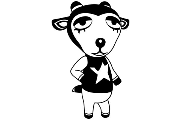 A Whimsical Character: ACute Animal with a Star on its Chest