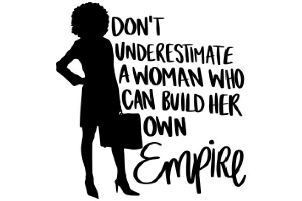 Empowerment: A Silhouette of a Woman, Carrying Her Own Empire