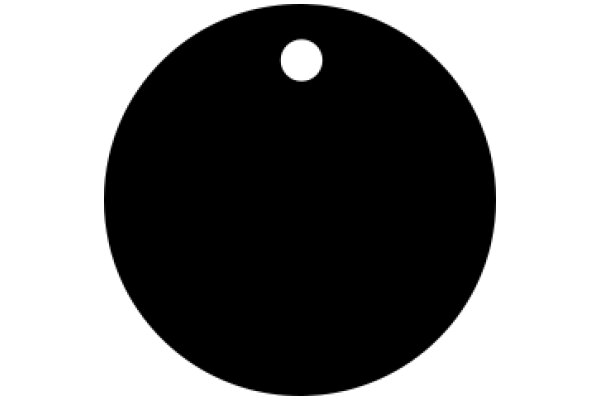 A Solid Black Circle with a White Center