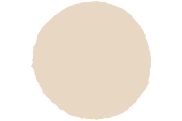 A Solid Circle in a Light Beige Color