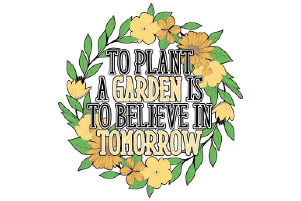 To Plant a Garden is to Believe in Tomorrow