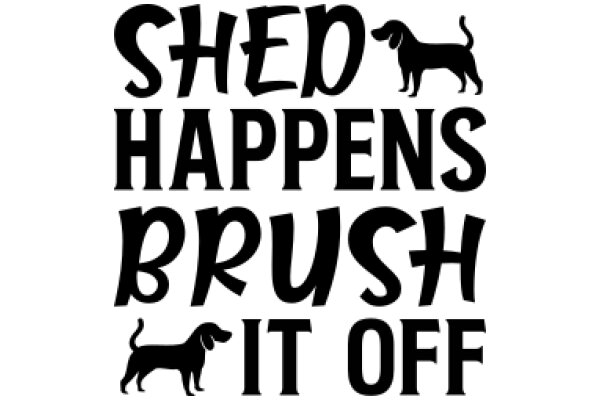 Shed Happens Brush It Off: A Playful Take on Dog Grooming