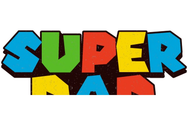 Vibrant and Colorful Super Dad Logo