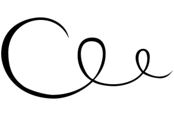 Stylized Letter 'C' with a Swirl Design