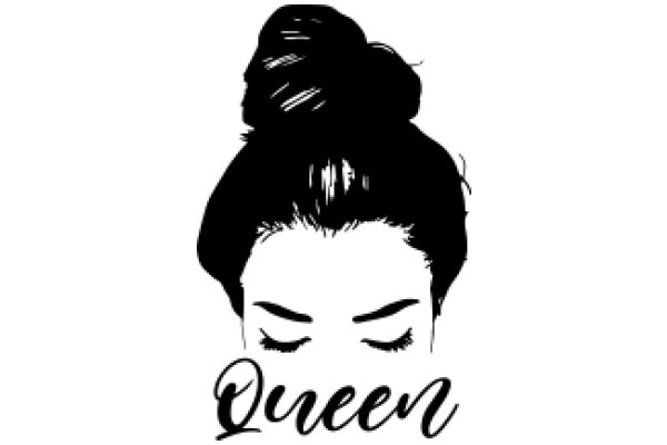 Queen: AWoman's Profile with Eyelashes and the Word 'Queen' Below Her Face