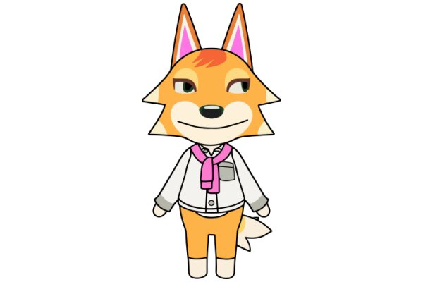 An Adorable Cartoon Fox Character