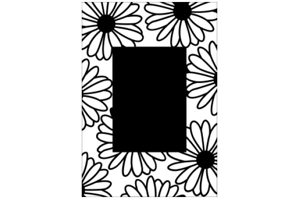 Floral Pattern with Square Inset