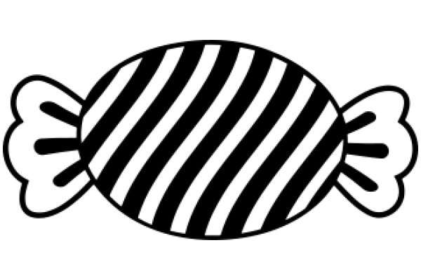 Striped Fish with a Bow: A Illustration