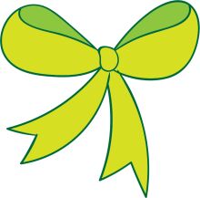 Vibrant Yellow Bow with a Green Stem