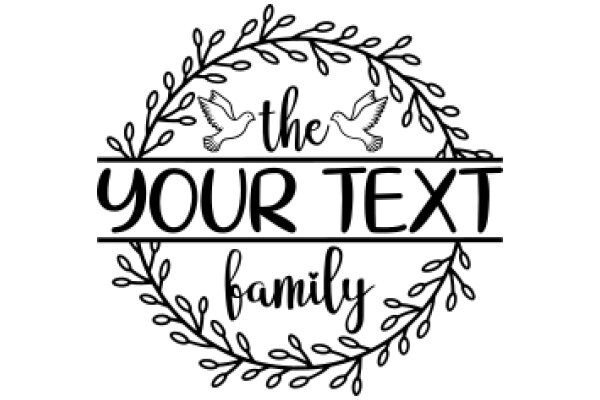 Your Text Family: A Stylish and Personalized Monogram Design