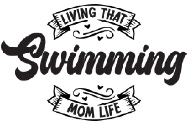 Swimming and Living Mom Life: A Graphic Design