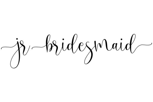 Handwritten Sign: 'Jr. Bridesmaid'