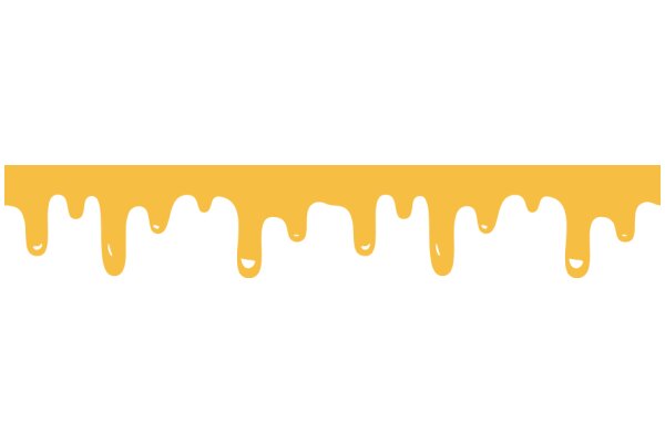 Digital Illustration of a Yellow Liquid Splatter