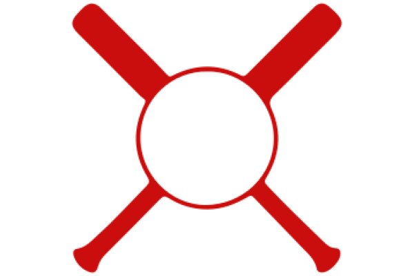 Red and White Tennis Racket Icon