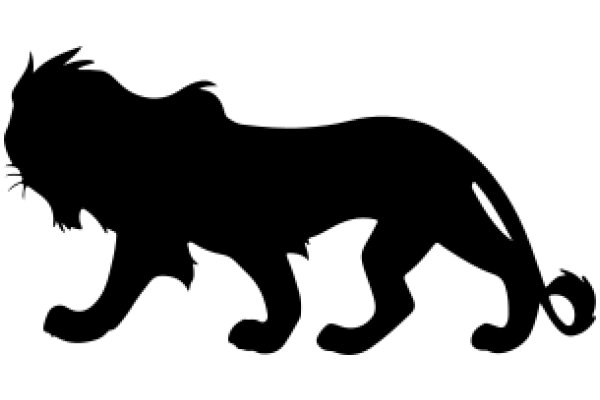 A Silhouette of a Lion: A Symbol of Strength and Courage