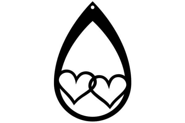 A Symbol of Love and Tears: ATear Drop with Two Hearts Inside