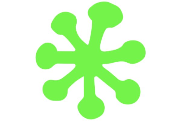 Vibrant Green Starburst Design