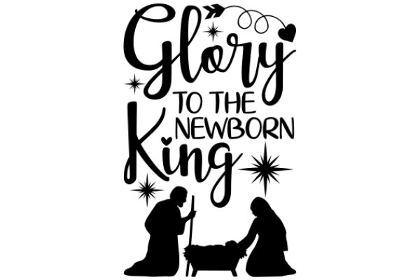 Glory to the Newborn King: A Silhouette of the Nativity Scene