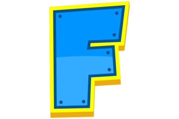 Vibrant Letter F in a Stylized Design