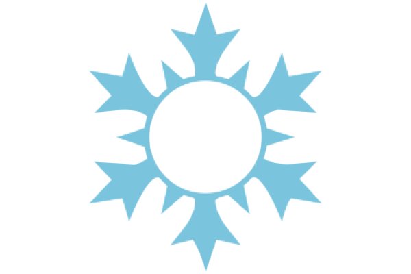 Stylized Blue Sunburst Logo