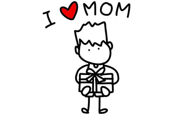 A Heartfelt Tribute to Moms: A Line Drawing