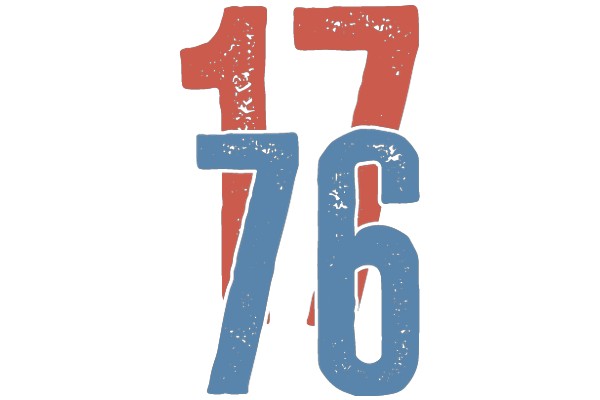 Vintage-Style Number 17 Graphic