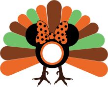 Vibrant Thanksgiving Turkey Decoration