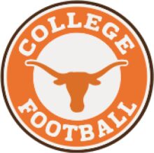 College Football Logo on a White Background