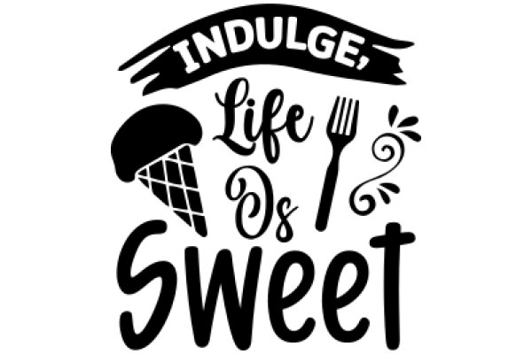 Indulge in the Sweetness of Life: A Graphic Design Poster