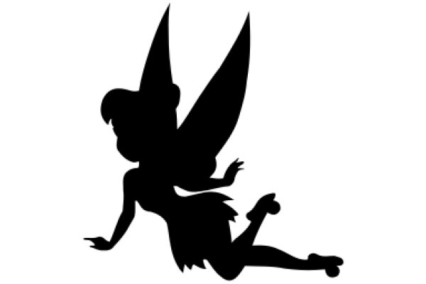 Silhouette of a Tinkerbell-like Fairy