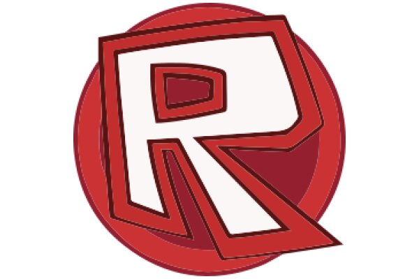 Vibrant Red Letter 'R' in a Stylized Font