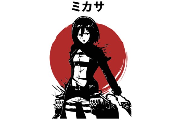 Anime-Inspired Character in a Red Circle