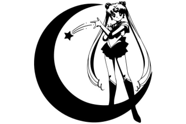 Moonlit Adventures: A Sailor Moon-Inspired Illustration