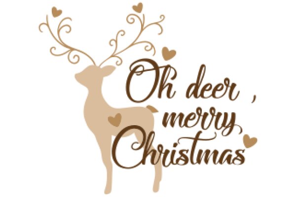 Season's Greetings: A Festive Deer-themed Christmas Wish