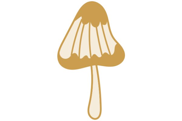 A Delightful Illustration of a Mushroom with a Stem