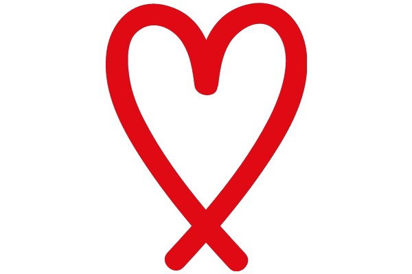 Simplistic Red Heart Icon