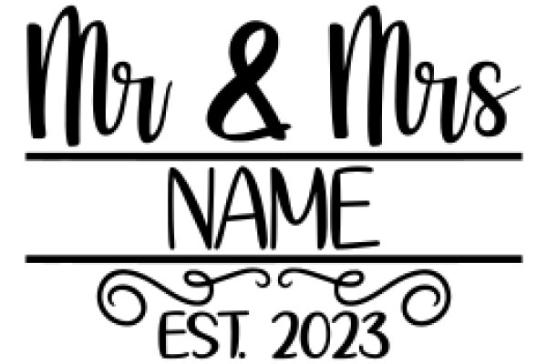 Mr & Mrs Name: Est. 2023