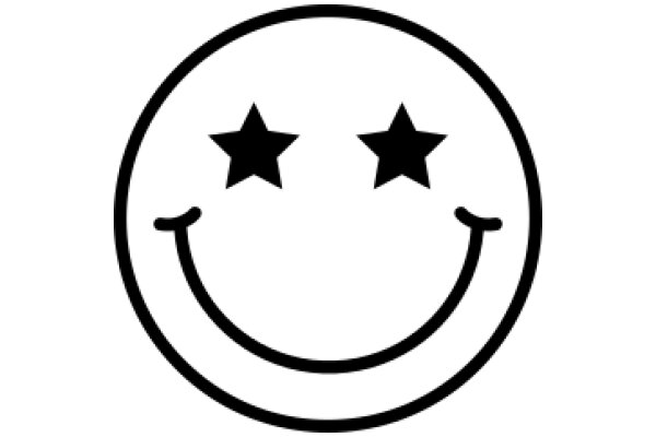 Simplistic Smiley Face with Star Design