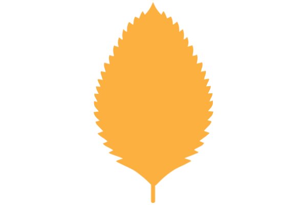 Vibrant Yellow Pine Cone Icon