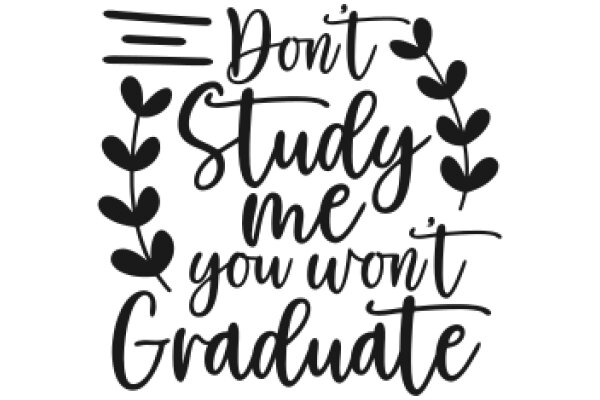 Don't Study, You Won't Graduate