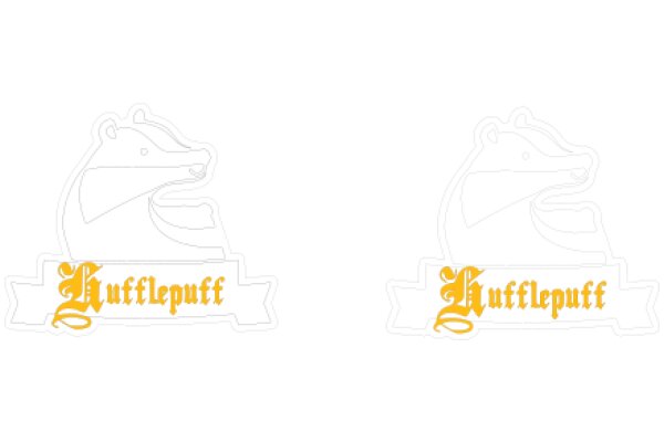 A Pair of Stylized Hufflepuff Logos