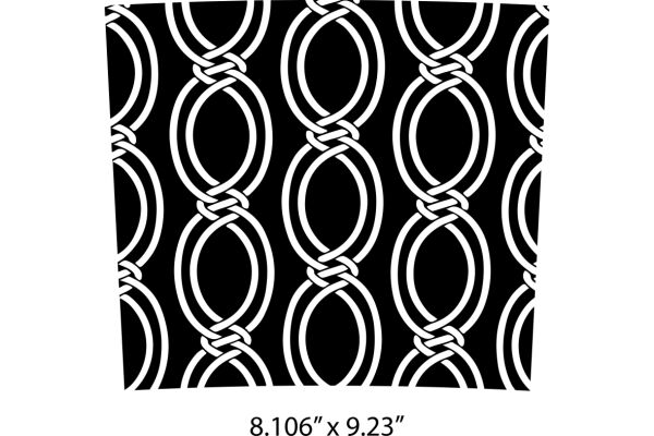 Stylish Abstract Pattern with Rope Design