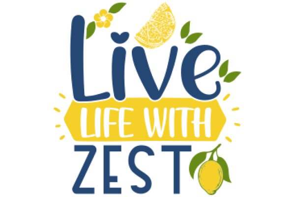 Live Life with Zest: A Motivational Poster