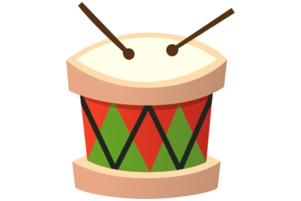 A Whimsical Drum with a Smiling Face