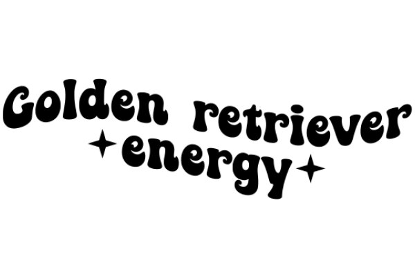 A Graphic Design of a Golden Retriever Energy Logo