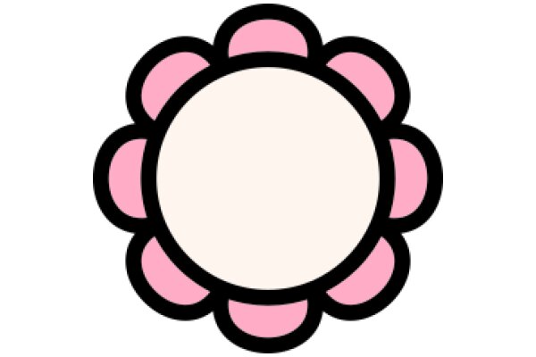 A Whimsical Pink Flower Emoji