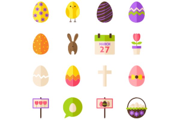 Celebrating Easter with a Collection of Festive Icons